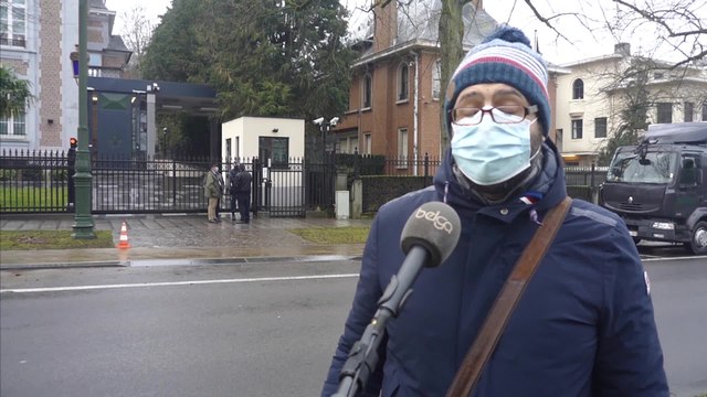 Action d'Amnesty devant l'ambassade saoudienne à Bruxelles pour la libération de Raif Badawi