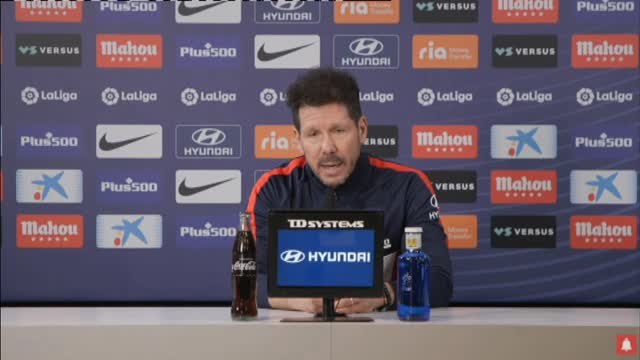 Simeone: Yo estoy muy feliz en el Atlético de Madrid