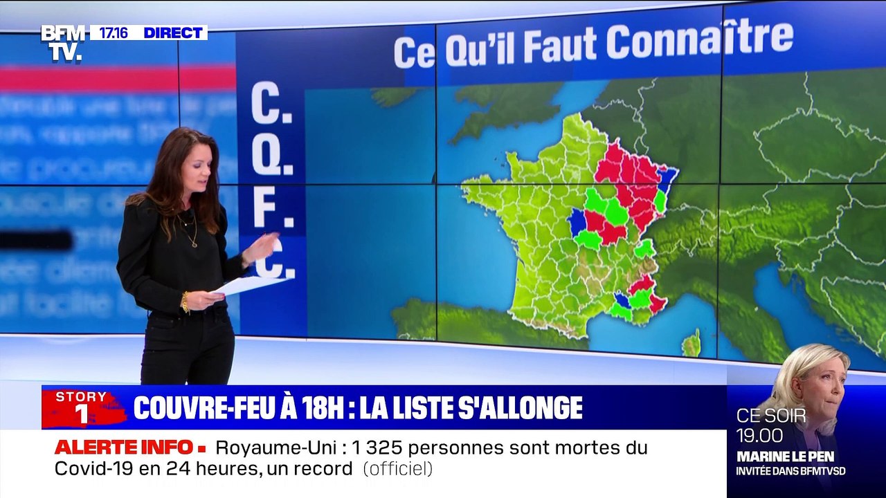 Story 1 : Couvre-feu avancé à 18h, la liste s'allonge - 08/01