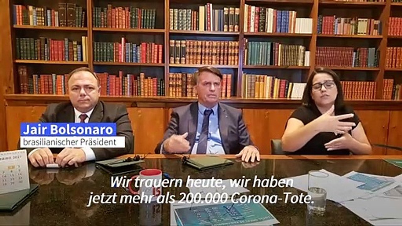 Bolsonaro zu 200.000 Corona-Toten: 'Das Leben geht weiter'