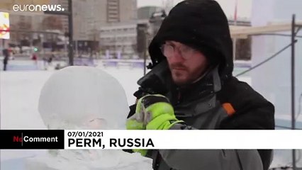 Russie : des créations glacées à ciel ouvert