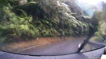Dashcam Catches Massive Landslide