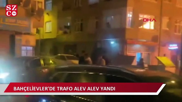 Bahçelievler'de trafo alev alev yandı