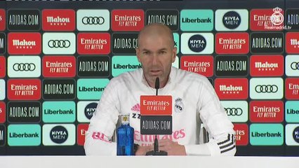 Zidane sobre el temporal de nieve: "Por lo que está pasando, seguramente va a ser un partido diferente"