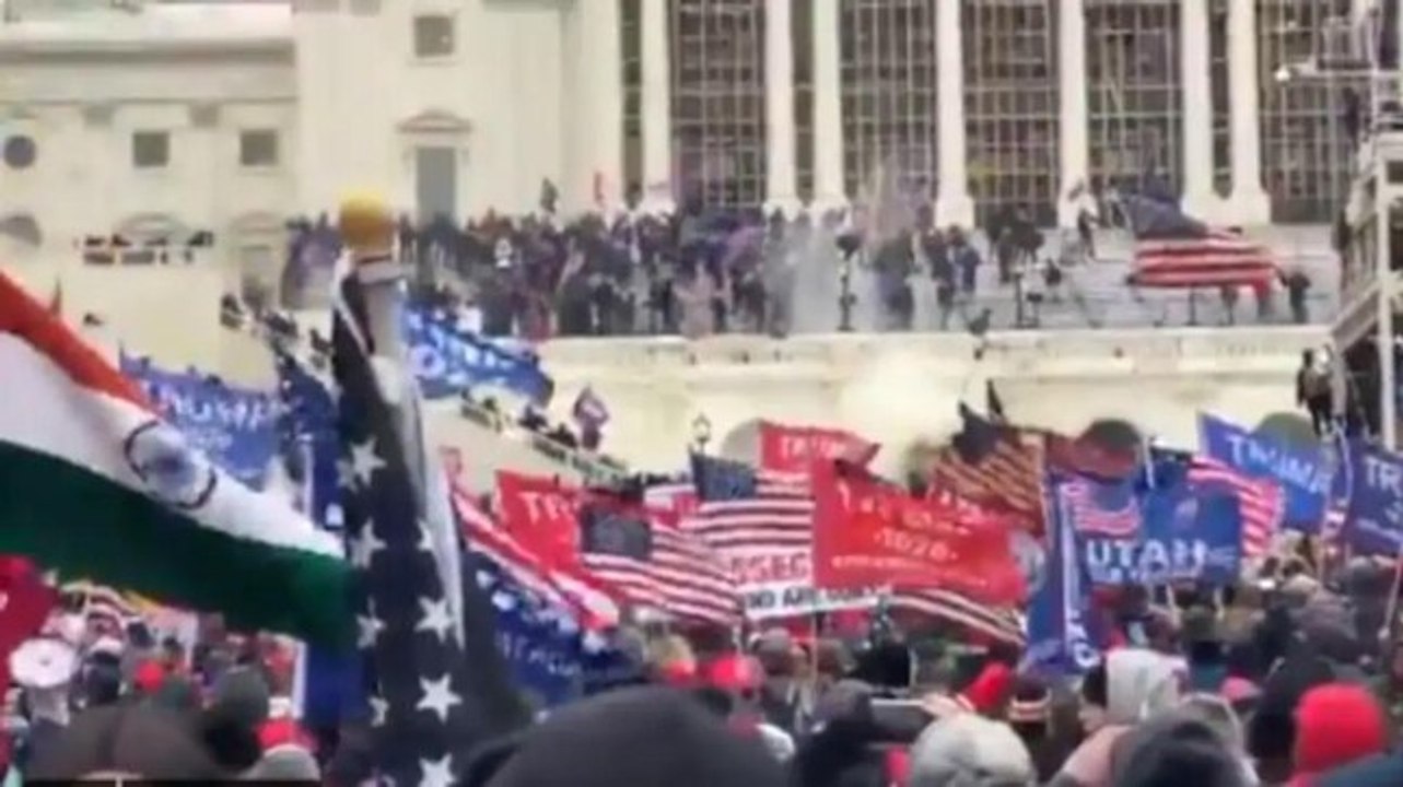 Row erupts over Indian flag seen at US Capitol attack; Call for Donald Trump impeachment grows; more