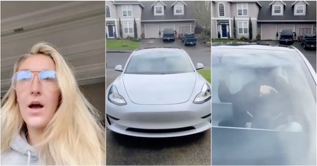 Tesla lança atualização que permite mudar o som da buzina… esta mulher fez a sua escolha!