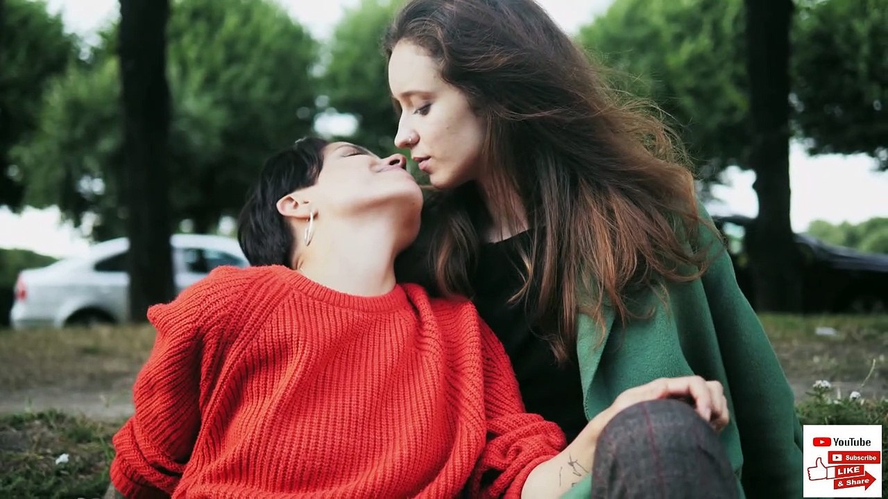 Real  Girls Couple Kissing | Romance Caring | With background Music, Kissing | Romance Caring | With background Music,