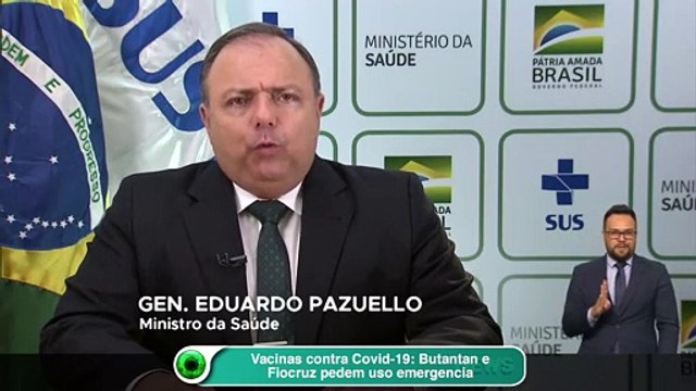 Vacinas contra Covid-19: Butantan e Fiocruz pedem uso emergencia