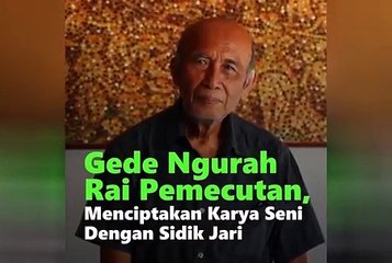 Gede Ngurah Rai Pemecutan, Menciptakan Karya Seni Dengan Sidik Jari