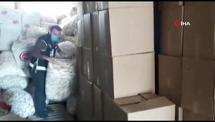 Adana'da 8 milyon 300 bin adet boş makaron ele geçirildi