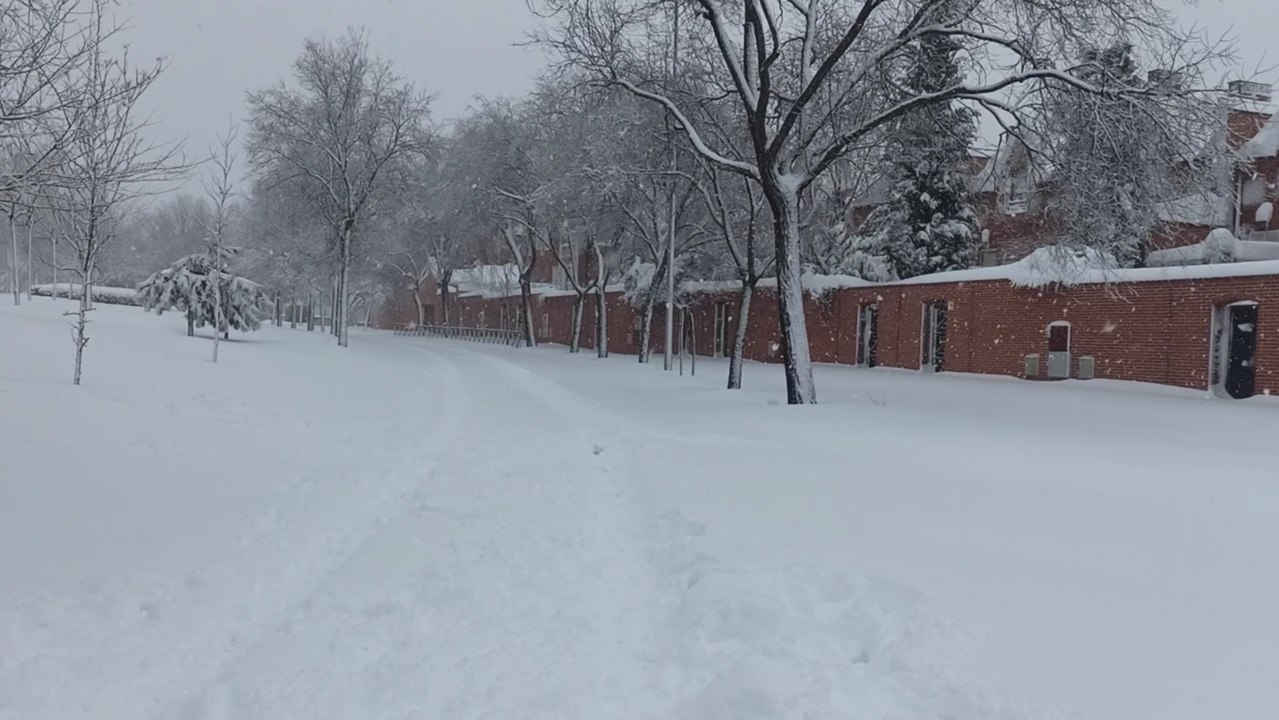 Los efectos de 'Filomena' dejan Tres Cantos cubierto de nieve