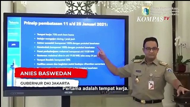 Gubernur Anies Jelaskan Aturan Main PPKM DKI Jakarta 11-25 Januari 2021