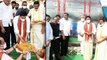 AP Chief Minister Y S Jagan Mohan Reddy laid foundation stone for the reconstruction of temples