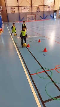 Premier entrainement au gymnase pour nos U6U7