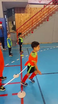 Premier entrainement au gymnase pour nos U6U7