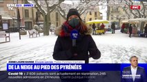 Les Pyrénées-Orientales sous la neige avec le passage de la dépression Filomena