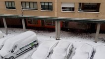 Alcalá de Henares vive una nevada histórica