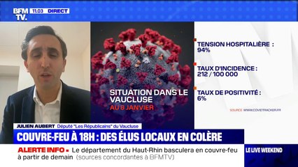 Couvre-feu à 18h: le député du Vaucluse estime que "dans la ruralité, surtout en hiver, c'est moins impactant"