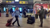 Caos en Santa Justa por la suspensión de los trenes con Madrid