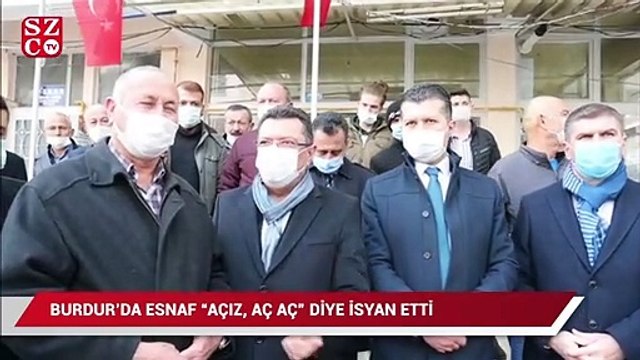 Burdur’da esnaf böyle isyan etti: Açız, aç, aç