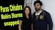 Paras Chhabra and Mahira Sharma snapped at a shoot