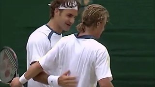 Roger Federer vs Lleyton Hewitt 2005 Wimbledon SF Highlights