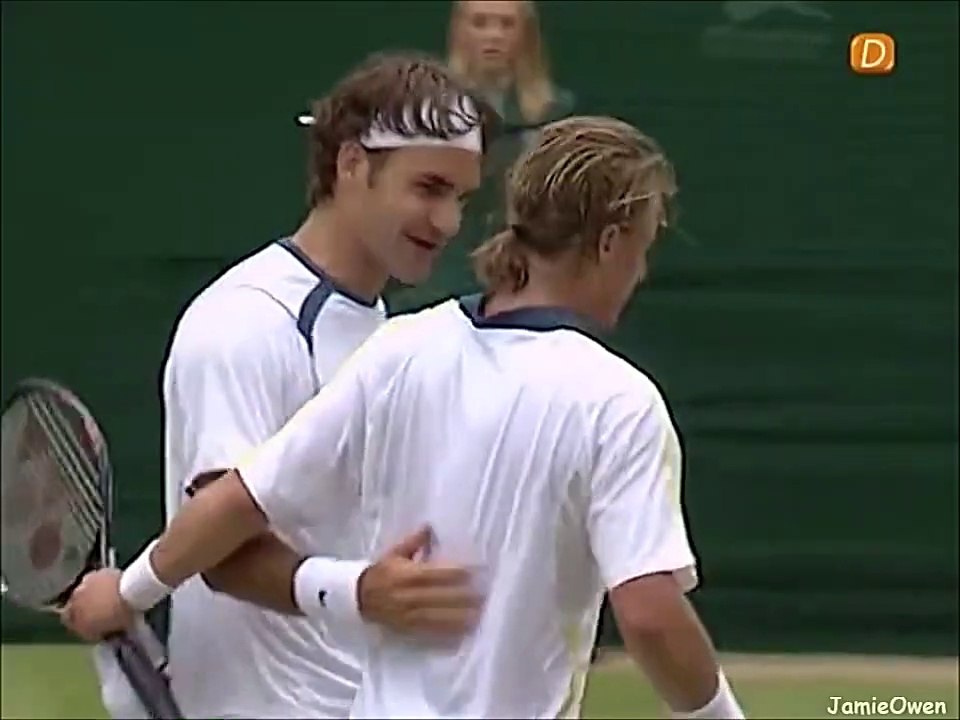 Roger Federer Vs Lleyton Hewitt 2005 Wimbledon Sf Highlights Video Dailymotion