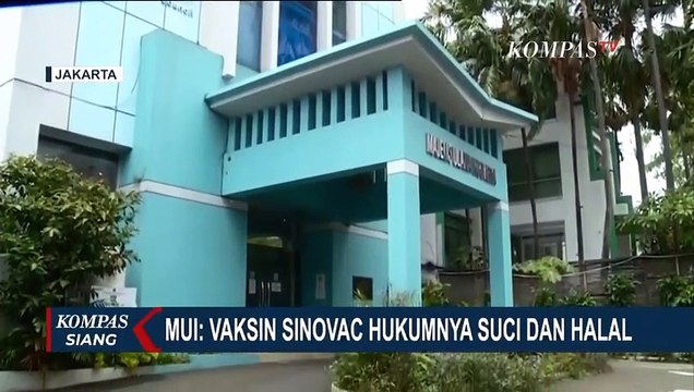 MUI: Vaksin Sinovac Hukumnya Suci dan Halal