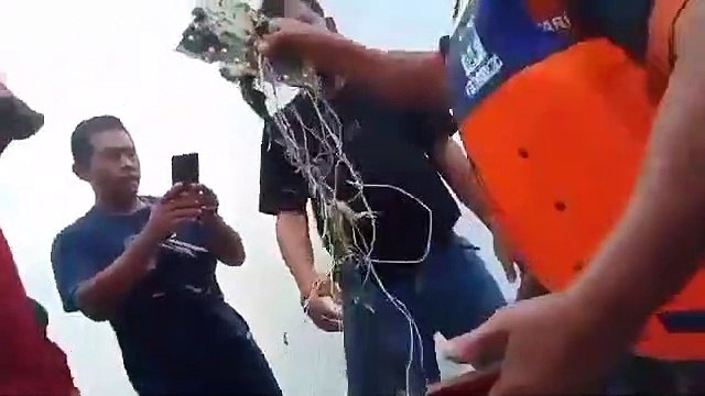 Plane debris pulled from the sea after Boeing 737 vanishes from radar