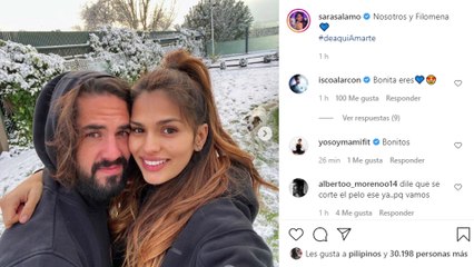 Los famosos disfrutan de la nieve producida por 'Filomena'