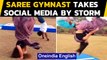Extraordinary stunts in Saree | Watch viral video | Oneindia News