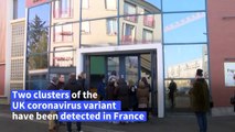 French town's residents queue for Covid test after UK variant detected