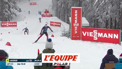 Les Norvégiens en démonstration sur la poursuite - Biathlon - CM (H)