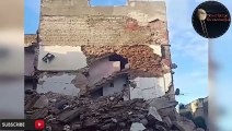 مشهد مرعب!.. لحظة سقوط المنزل الثاني بالحي المحمدي بالدار البيضاء