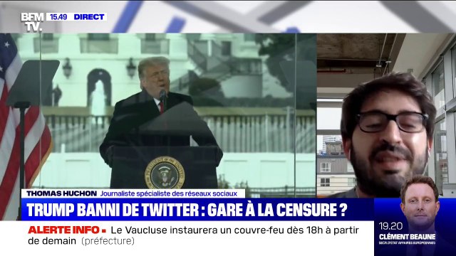 Donald Trump banni par Twitter: le journaliste Thomas Huchon pointe des entreprises qui n'ont d'intérêts que leurs intérêts particuliers