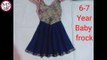 Baby frock cutting and stitching party wear baby frock v shape baby frock | MS DIY