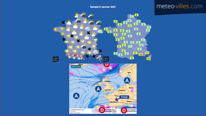 bulletin météo du samedi 9 janvier 2021