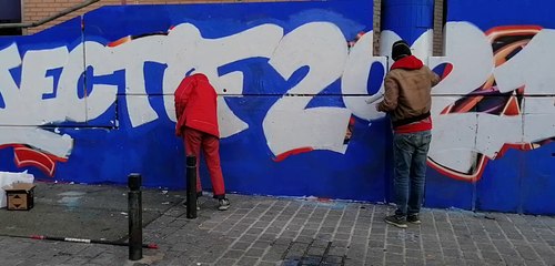 Le Mur  93  graffiti 09012021