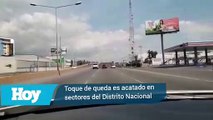 Toque de queda es acatado en sectores del Distrito Nacional