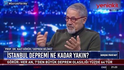 Prof. Dr. Naci Görür'den deprem uyarısı: Artık uzatmaları oynuyoruz