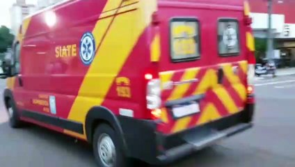Mulher de 58 anos fica ferida ao ser atropelada na Rua Paraná, esquina com Afonso Pena