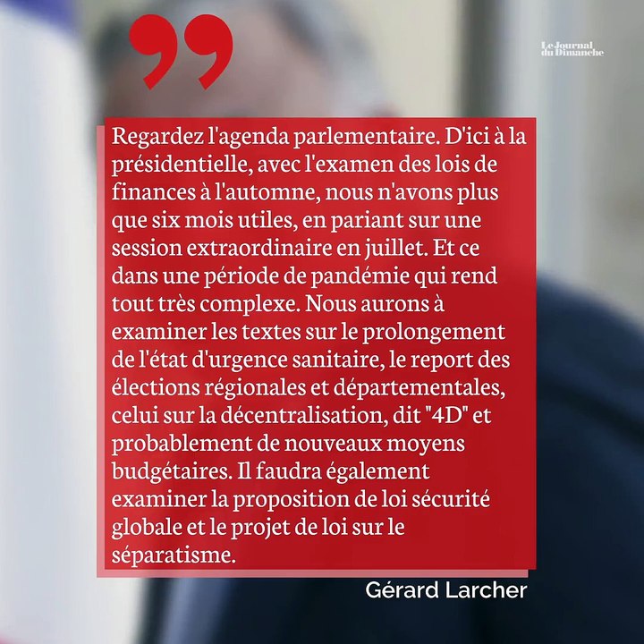 Gérard Larcher : "Au final, peu de choses auront été faites dans ce quinquennat"