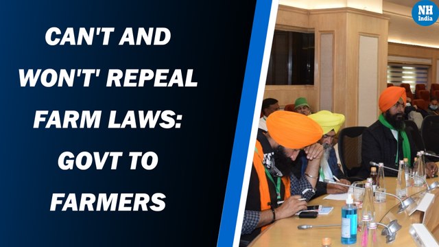Can't and won't' repeal farm laws: Govt to farmers