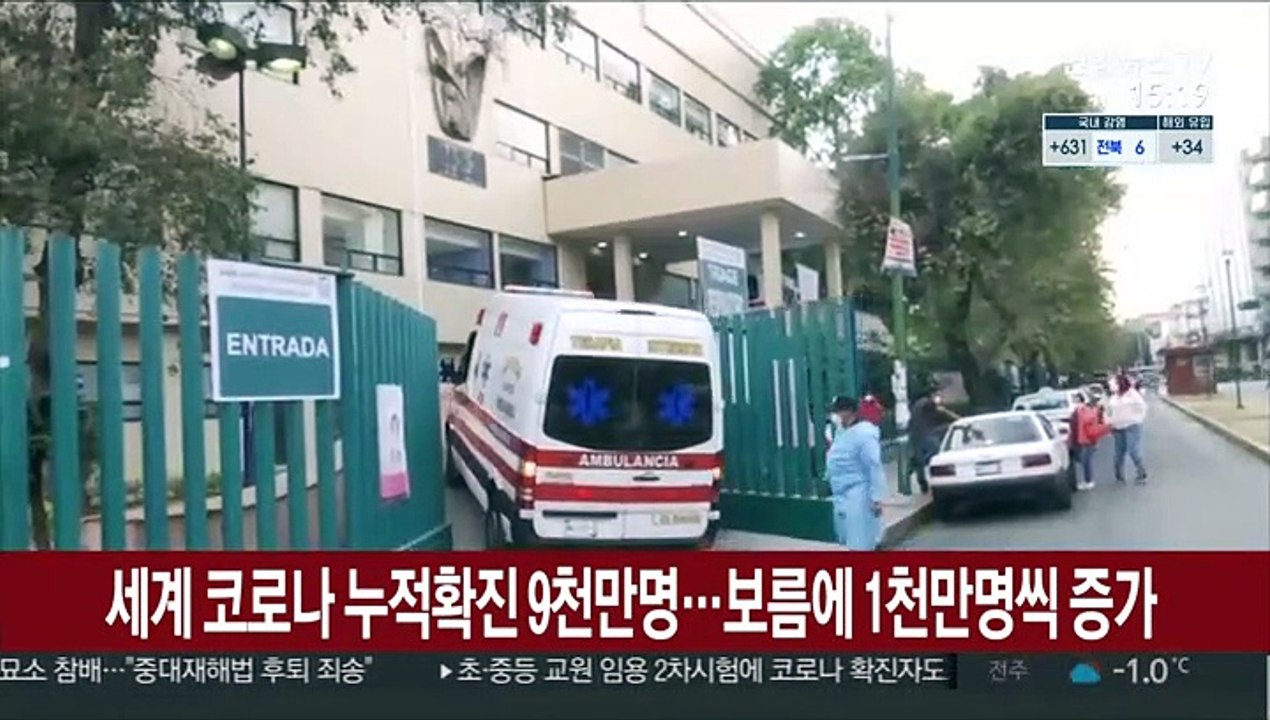 세계 코로나 누적확진 9천만명…보름에 1천만명씩 증가