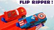 McQueen Flip Race Challenge with Hot Wheels and Disney Pixar Cars plus Marvel Avengers Superheroes in this Family Friendly Funny Funlings Race Full Episode from Kid Friendly Family Channel Toy Trains 4U