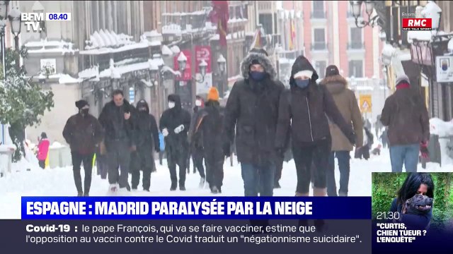 Tempête de neige en Espagne: la capitale Madrid paralysée