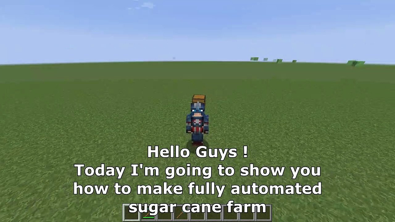 How to Make Simple & Automatic Sugar Cane Farm |Minecraft Tutorial|