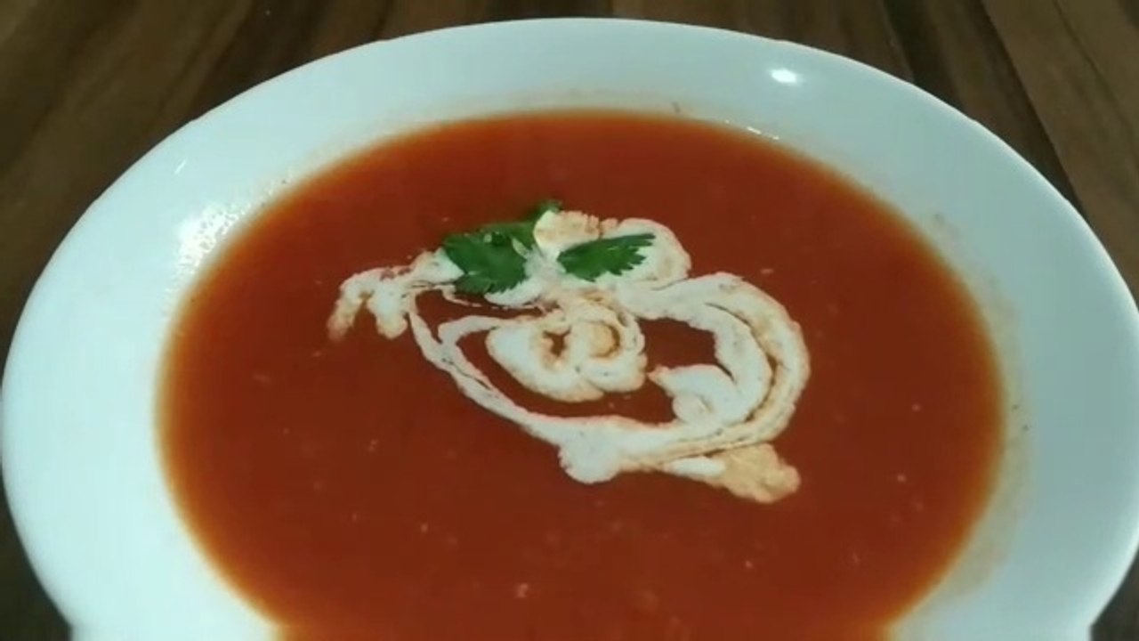 Arabian Type Tomato Soup Recipe, Creamy Tomato Soup Recipe,Tomato Soup,