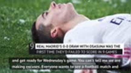 Zidane fuming after Real forced to play Osasuna in the snow