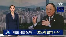 홍남기 “다주택자 매물 내놓도록”…양도세 완화 시사